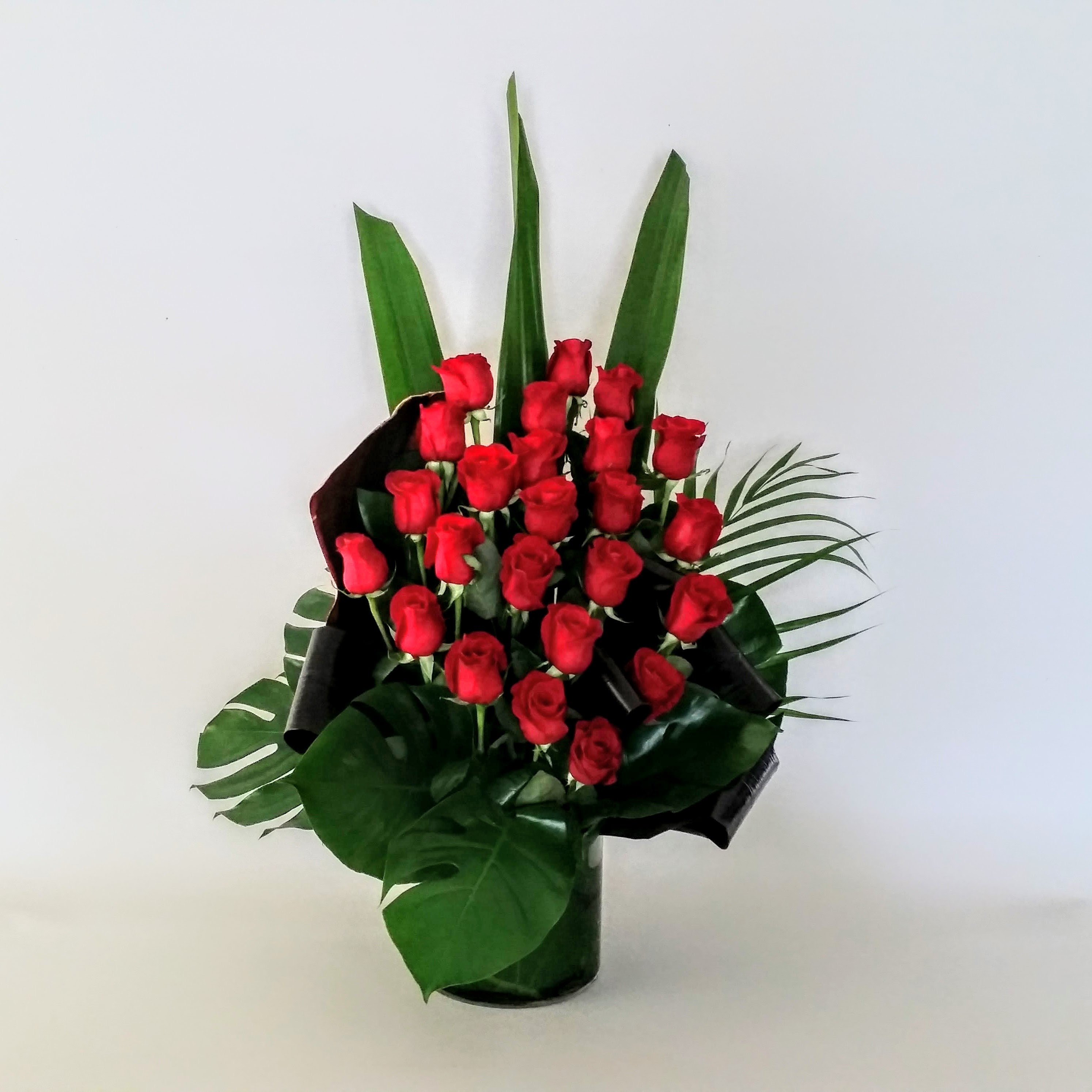 Stunner 24 Red Roses Flowers with Style Gold Coast